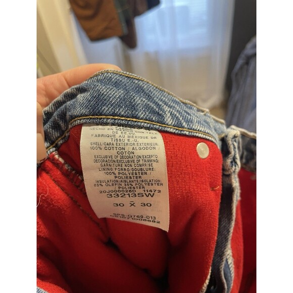 Wrangler Men's Fleece Lined Jeans Size 30x30, Warm Winter Denim - Picture 9 of 11